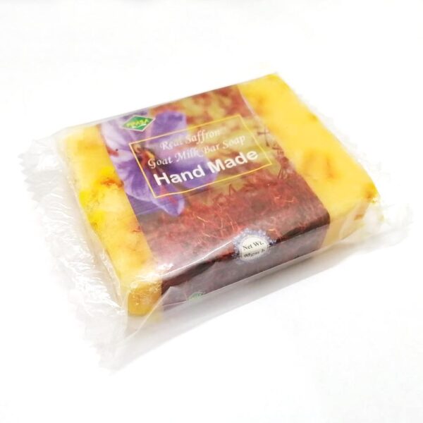 Hand Made Real Saffron Goat Milk Bar Soap -90g